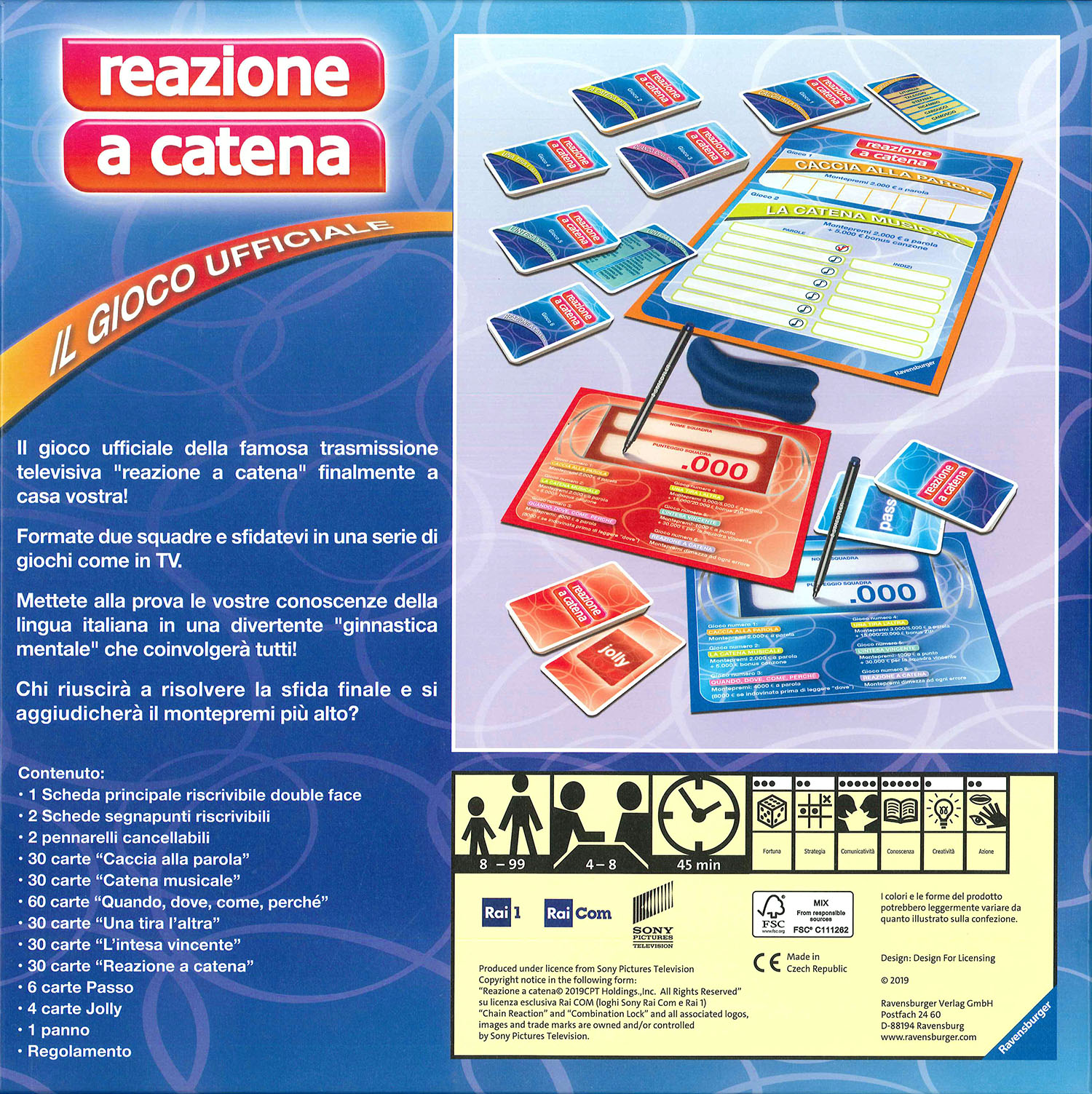 Gioco tavola reazoone a catena - Collezionismo In vendita a Rimini